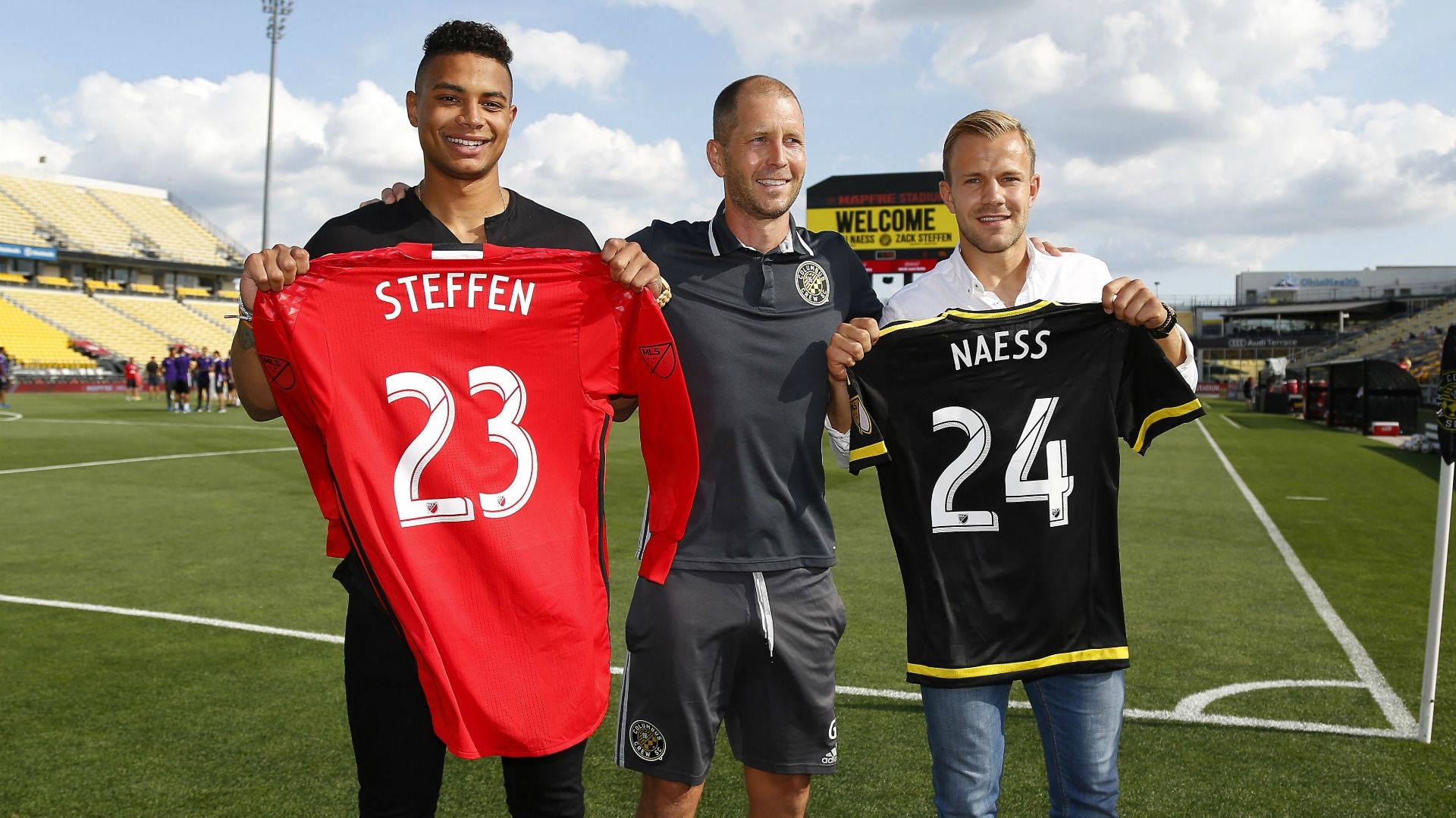 Zack Steffen Gregg Berhalter Nicolai Naess Columbus Crew