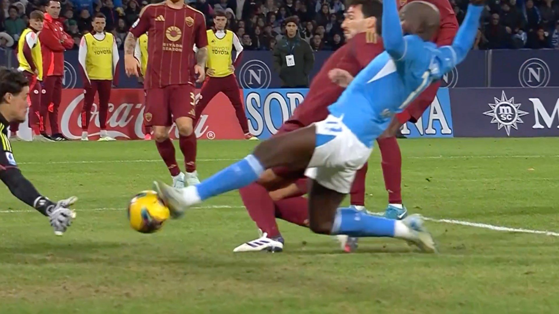 Mats Hummels Romelu Lukaku Napoli Roma 2024