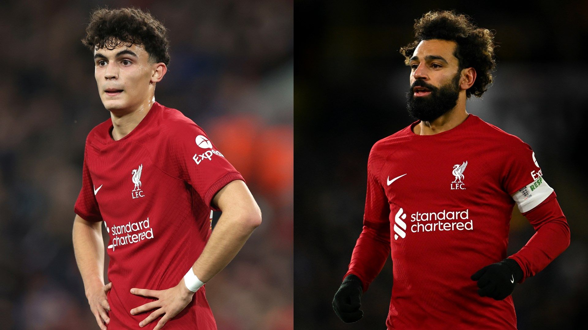 Stefan Bajcetic Mohamed Salah Liverpool 2022-23