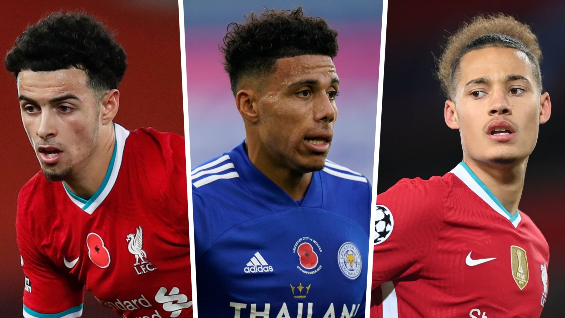 James Justin Leicester Curtis Jones Rhys Williams Liverpool GFX