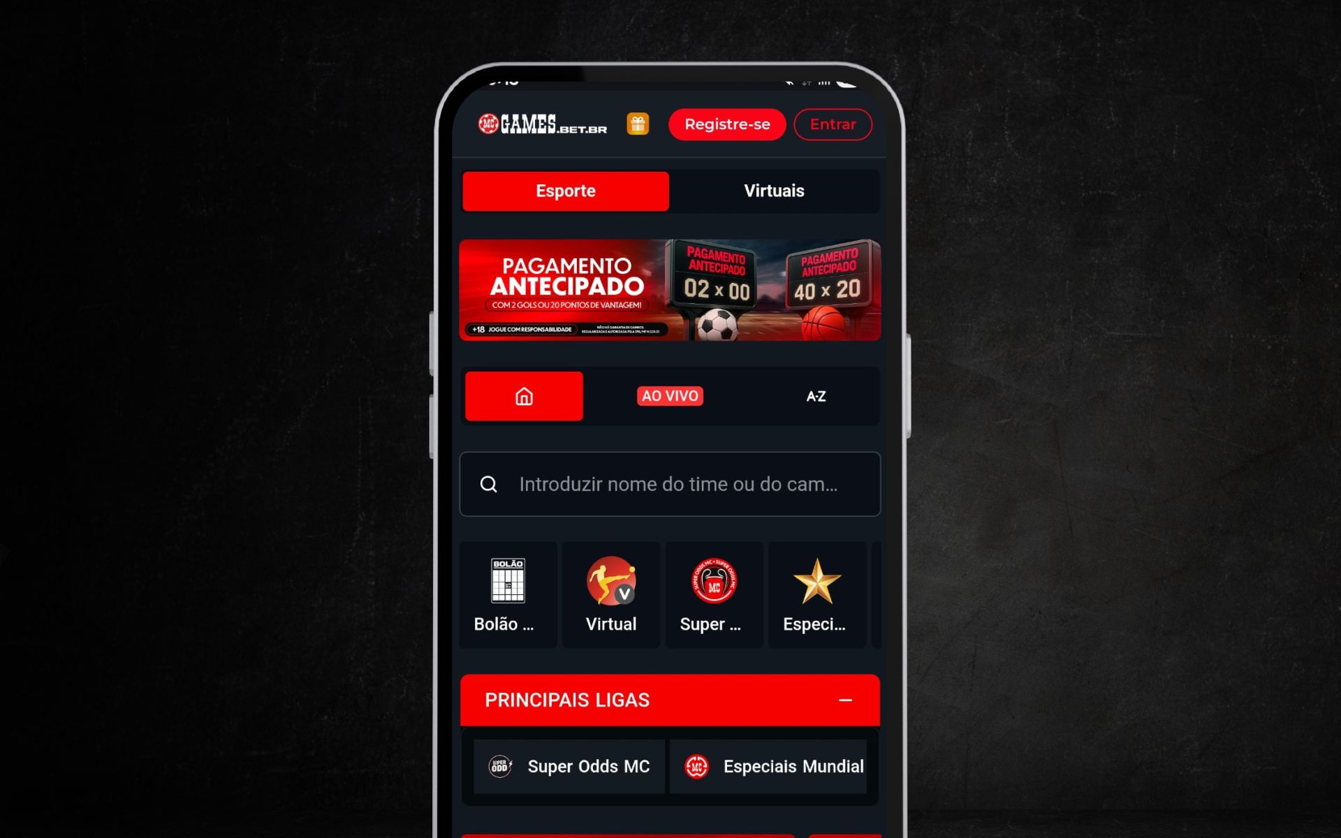 MC Games site móvel