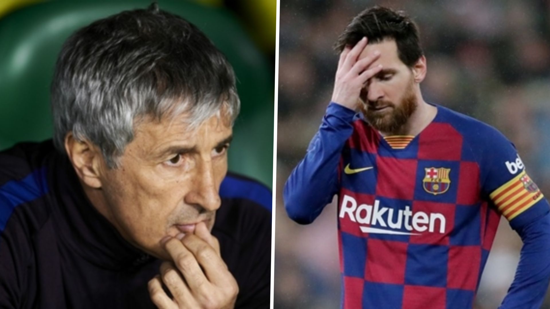Quique Setien Lionel Messi Barcelona 2019-20