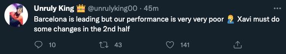 Barcelona tweet 1