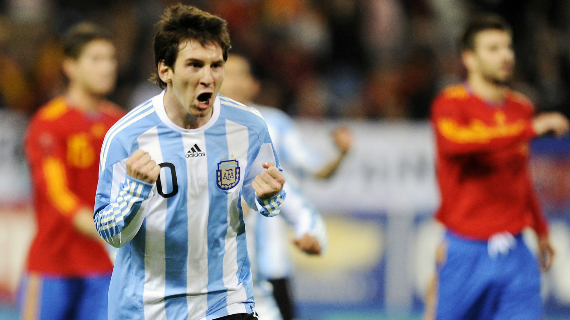 Lionel Messi Spain Argentina Friendly 14112009