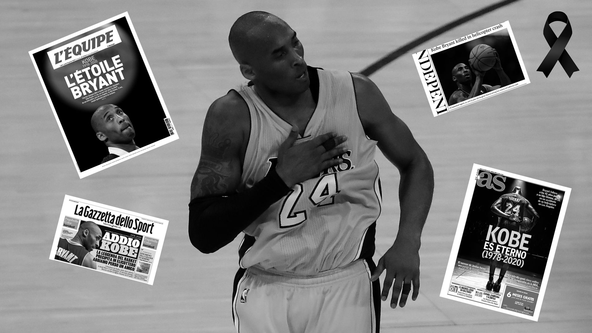 Las portadas con la muerte de Kobe Bryant