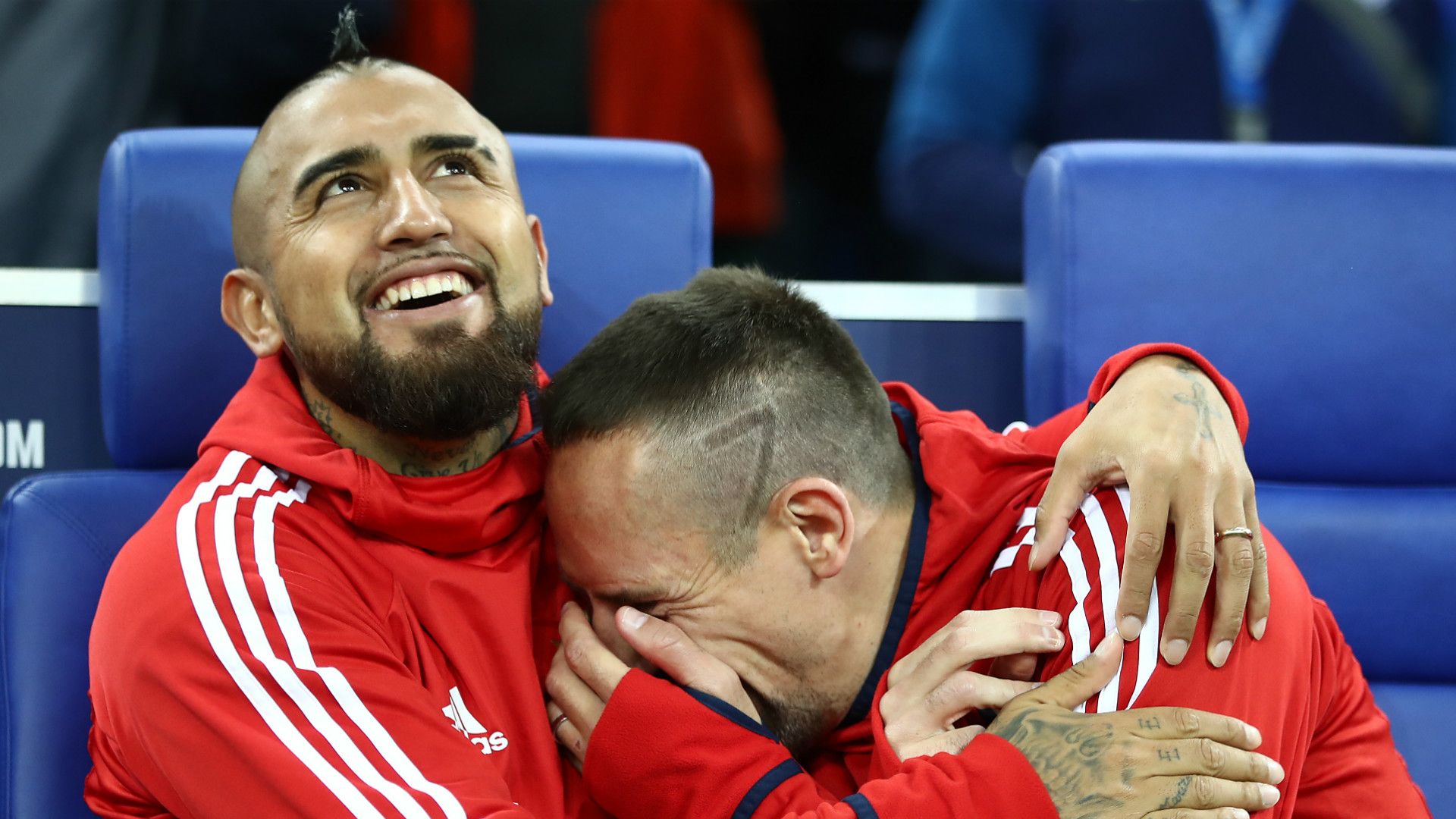 Franck Ribery Arturo Vidal Bayern Munchen