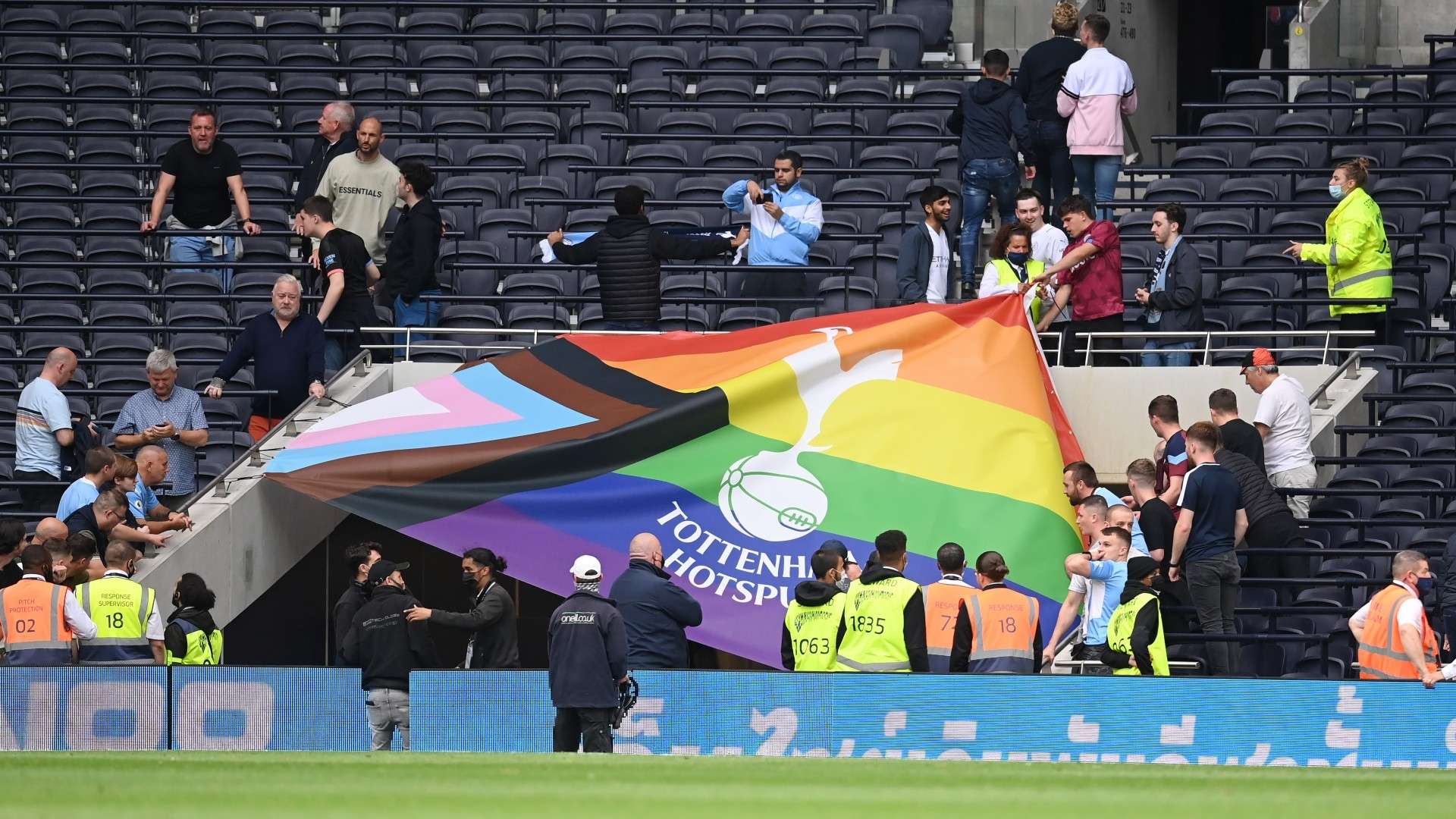 Spurs LGBT trans flag