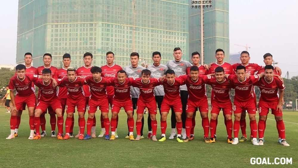 Tuyển Việt Nam tập luyện chuẩn bị AFF Cup 2018