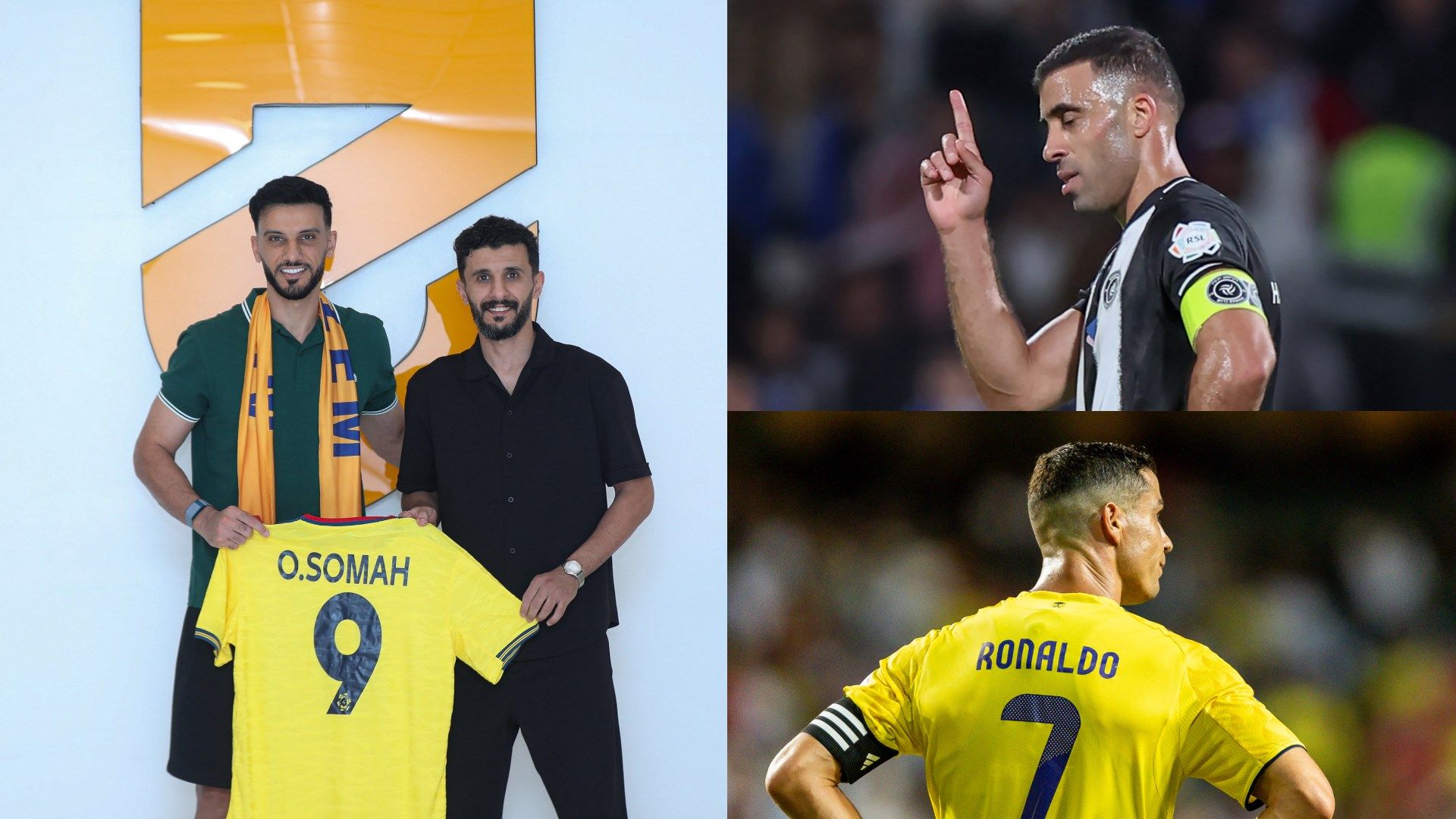 Omar Al Somah Hazem Abderrazak Hamdallah Cristiano Ronaldo