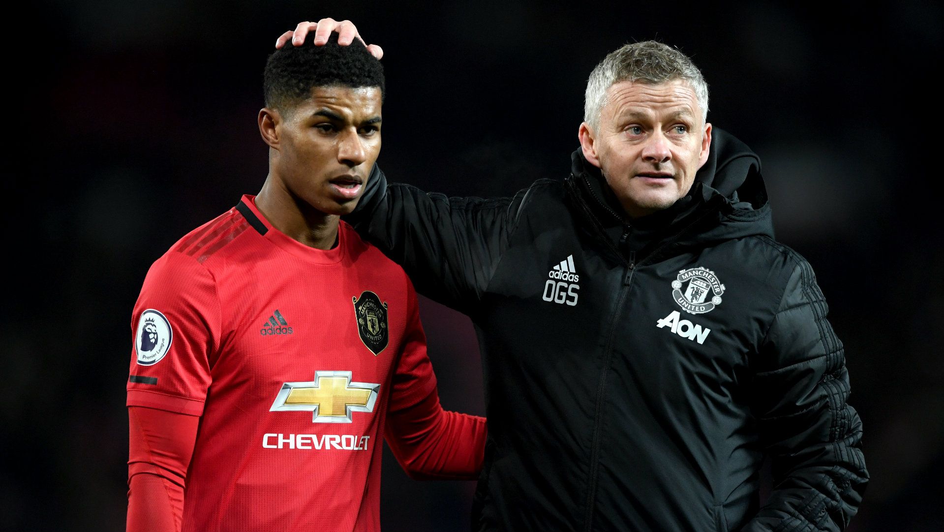 Marcus Rashford Ole Gunnar Solskjaer Man Utd vs Aston Villa 2019-20. Manchester United. MU. Rashford. Rashford chấn thương. Tin MU: Rashford chấn thương nặng hơn dự kiến, có thể lỡ Euro 2020. Tin tức Mu. Ole Gunnar Solskjaer. Tin tức bóng đá. Trực tiếp bóng đá.