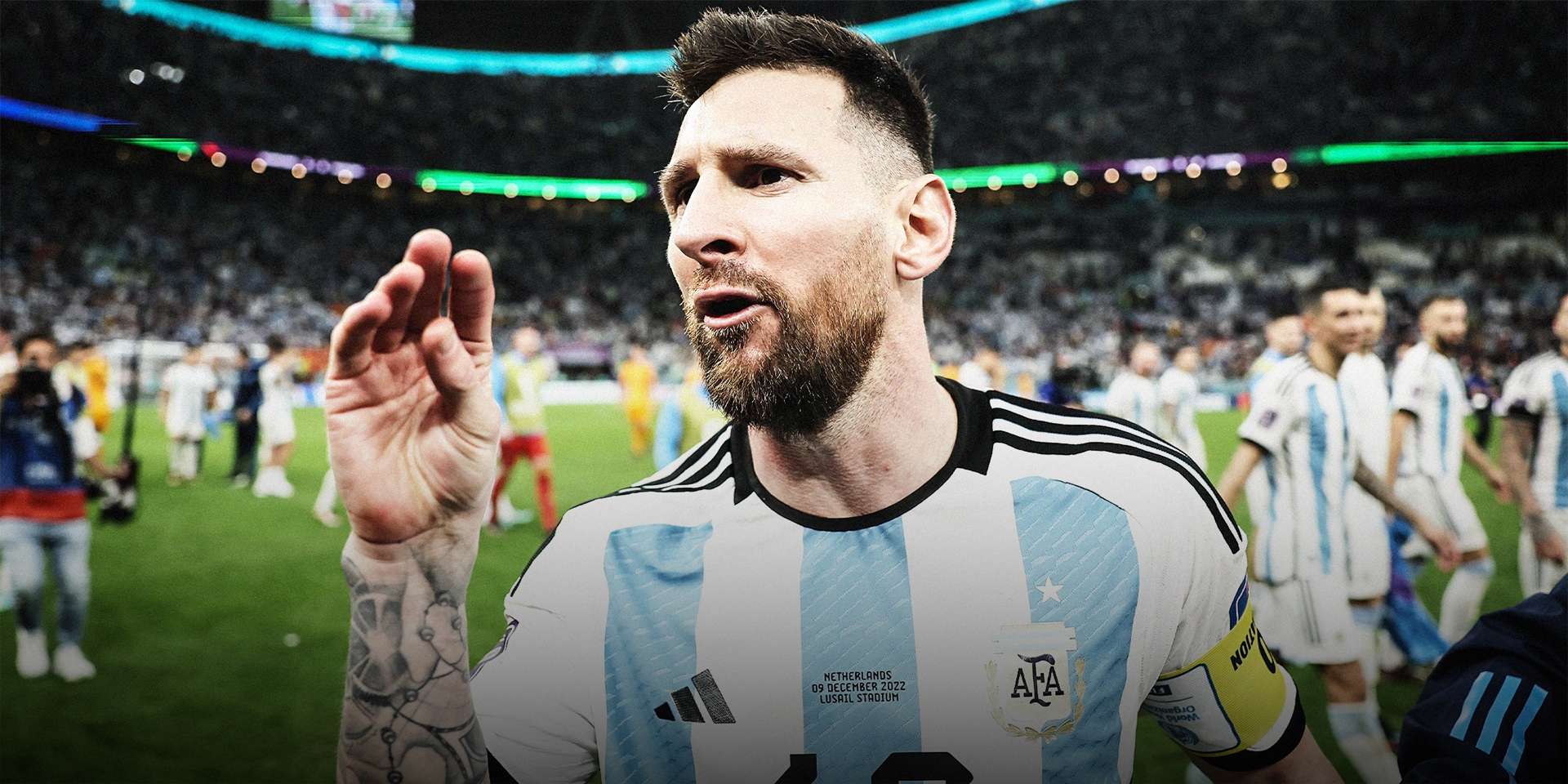 Lionel Messi Argentina Netherlands 2022 World Cup HIC 2:1