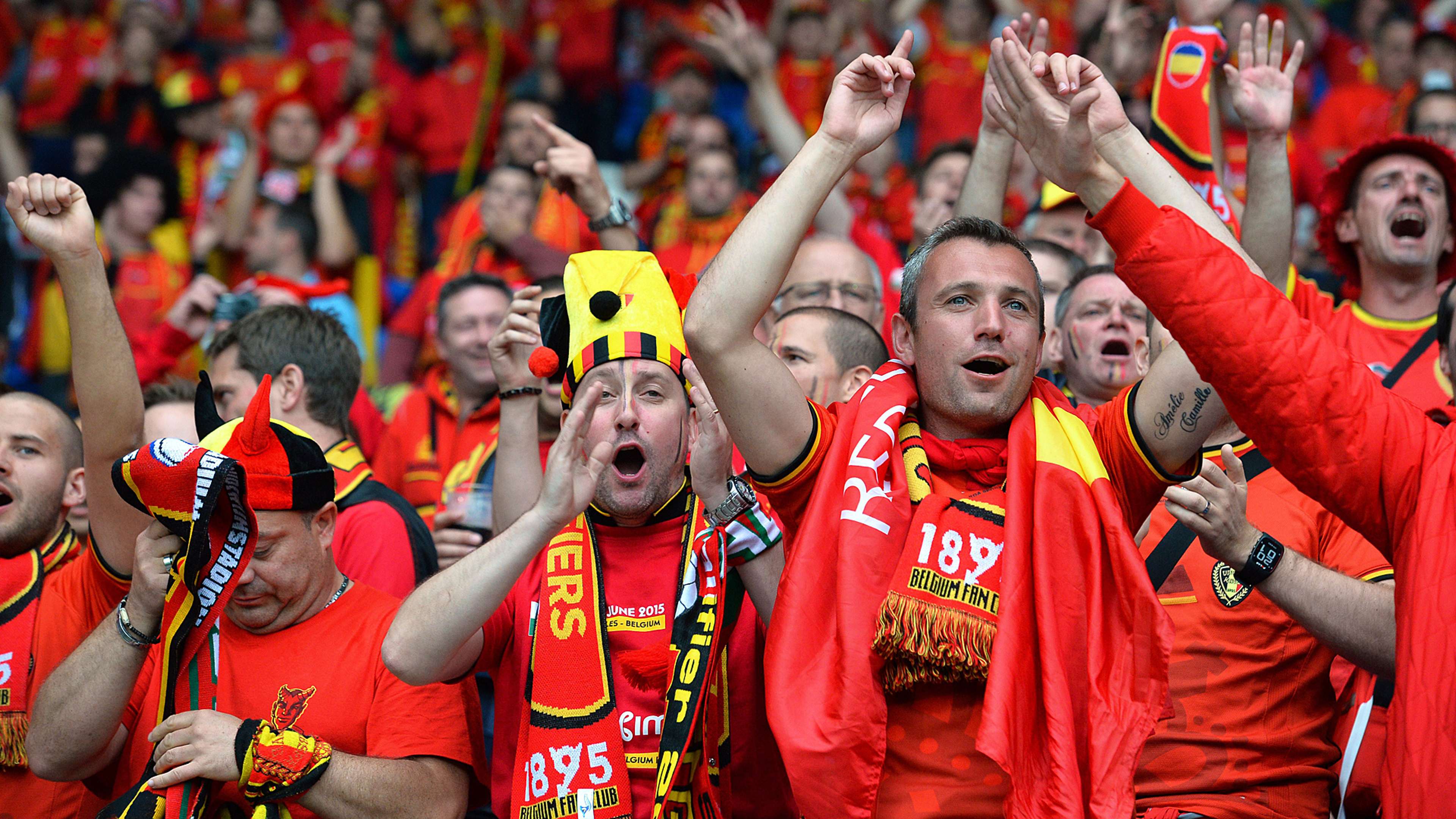 Belgien Fans Wales Euro 2106 Quali 06112015