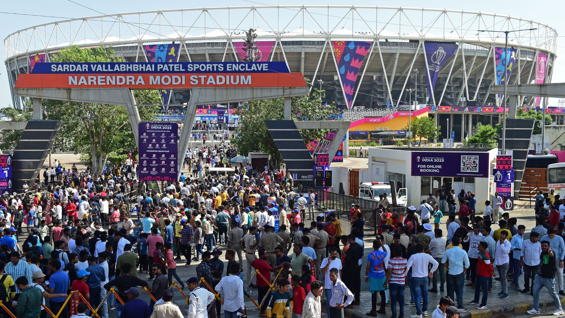 Fans at 2023 ICC men's cricket World Cup