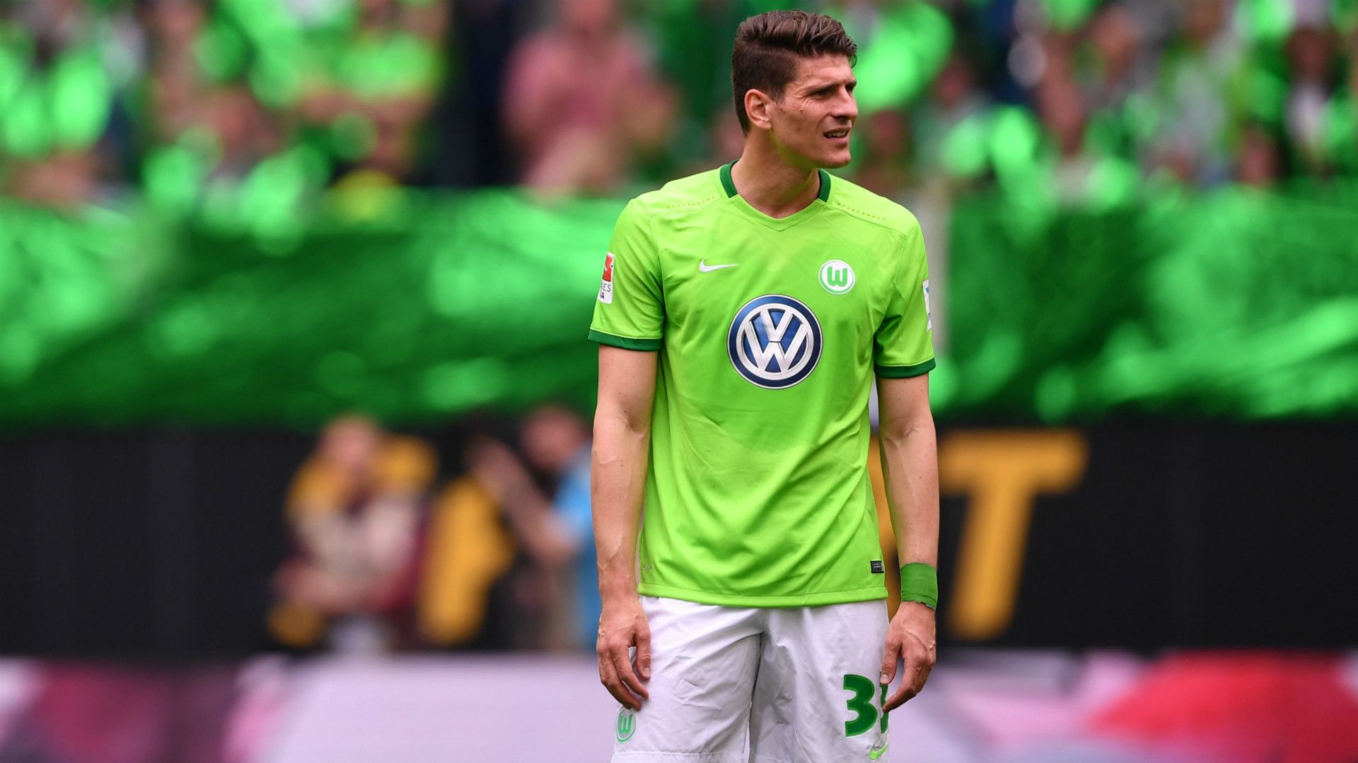 Mario Gomez VfL Wolfsburg Borussia Monchengladbach Bundesliga 13052017
