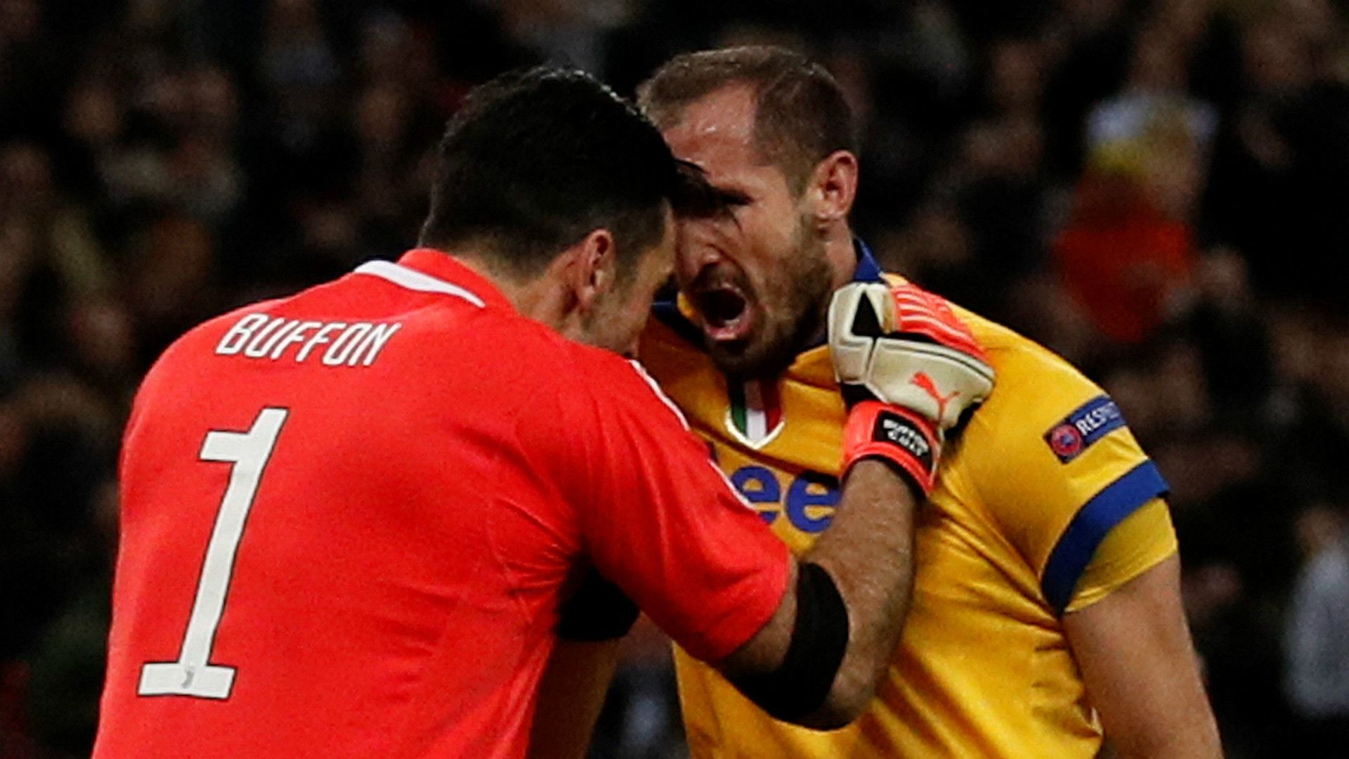 Gianluigi Buffon Giorgio Chiellini Juventus