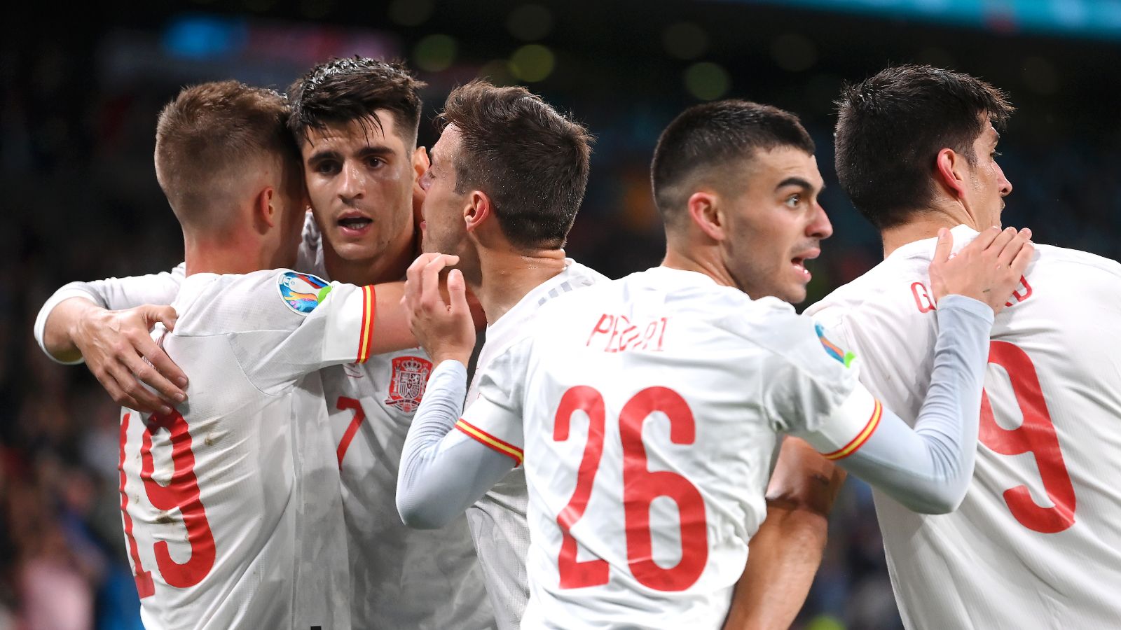 Álvaro Morata, España vs. Italia