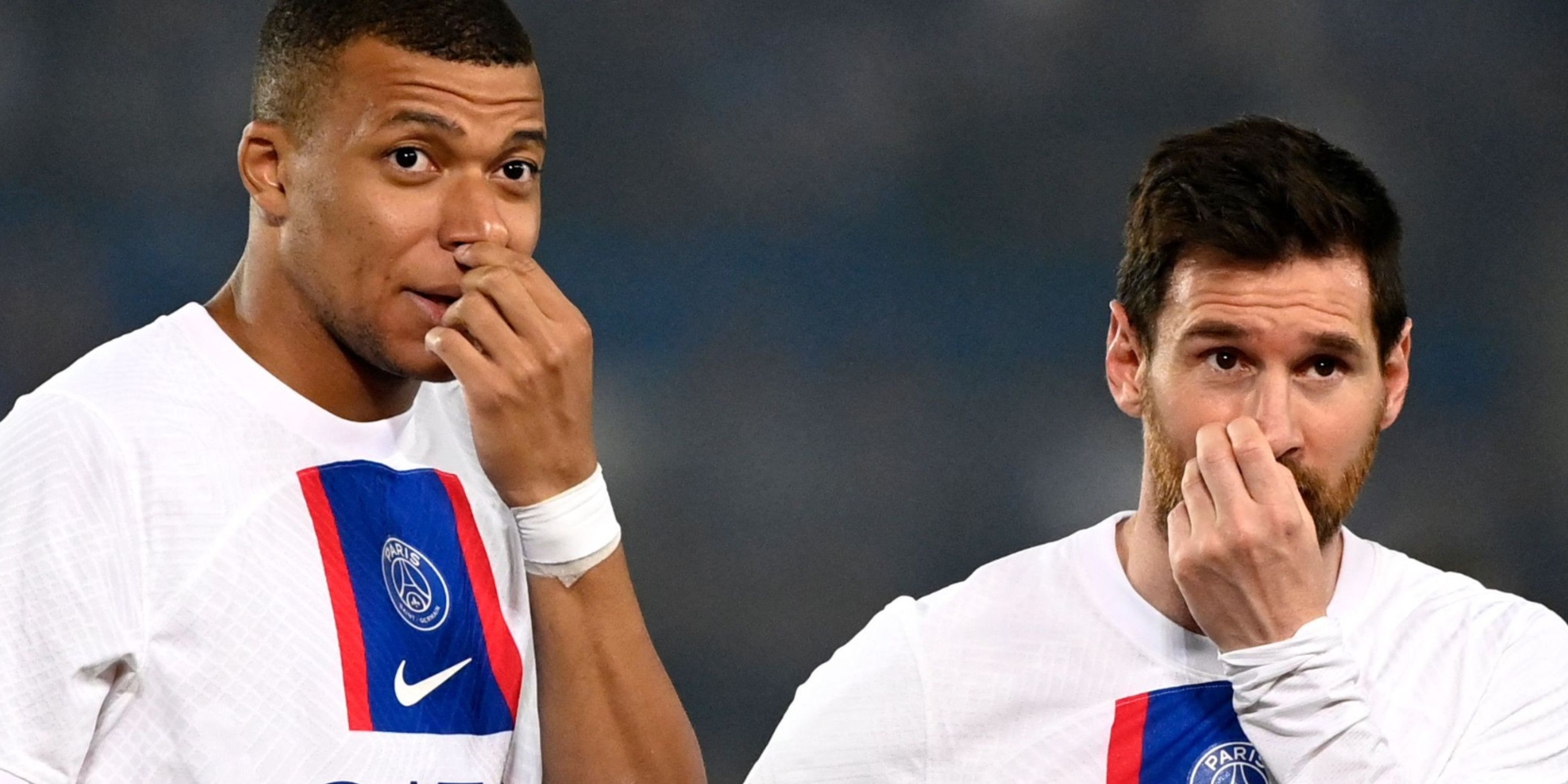 KYLIAN MBAPPE LIONEL MESSI PSG 