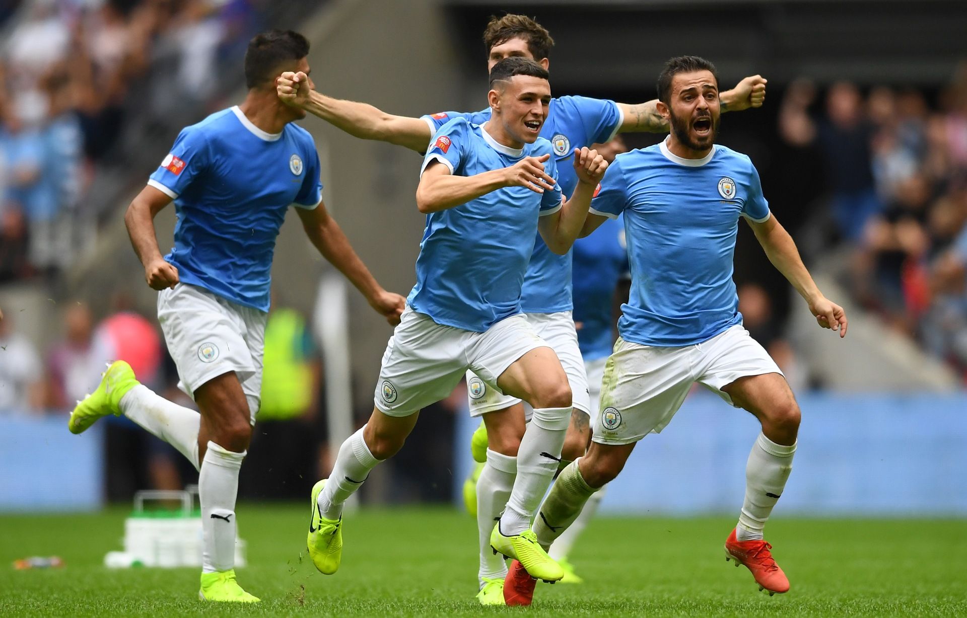 Bernardo Silva, Phil Foden, John Stones
