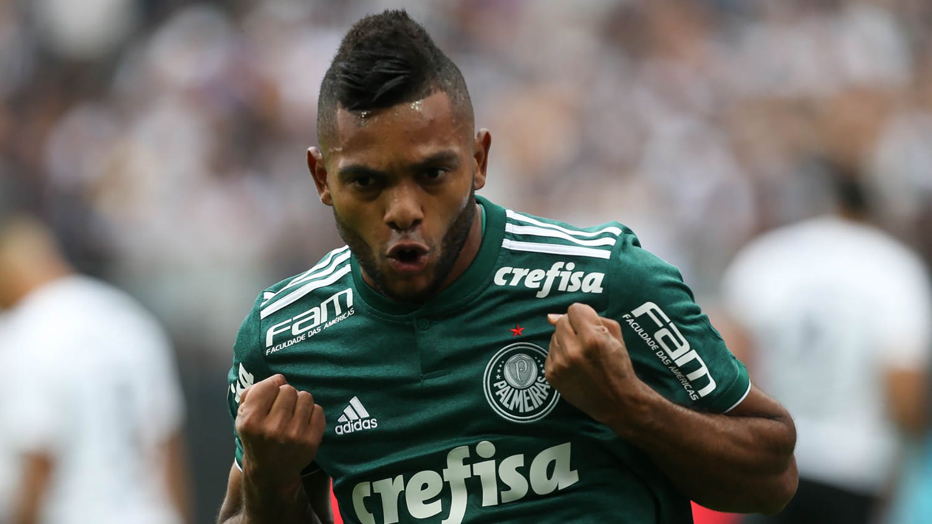 Miguel Borja Corinthians Palmeiras 31032018 Paulista Final