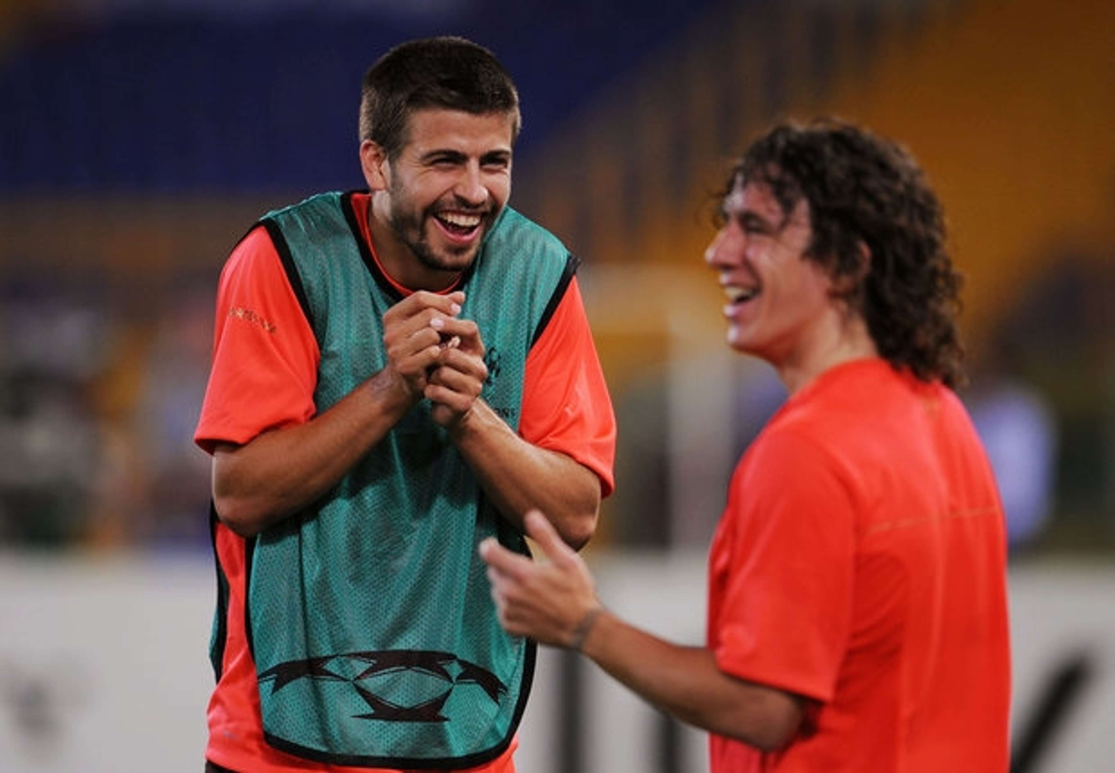Gerard Pique and Carles Puyol