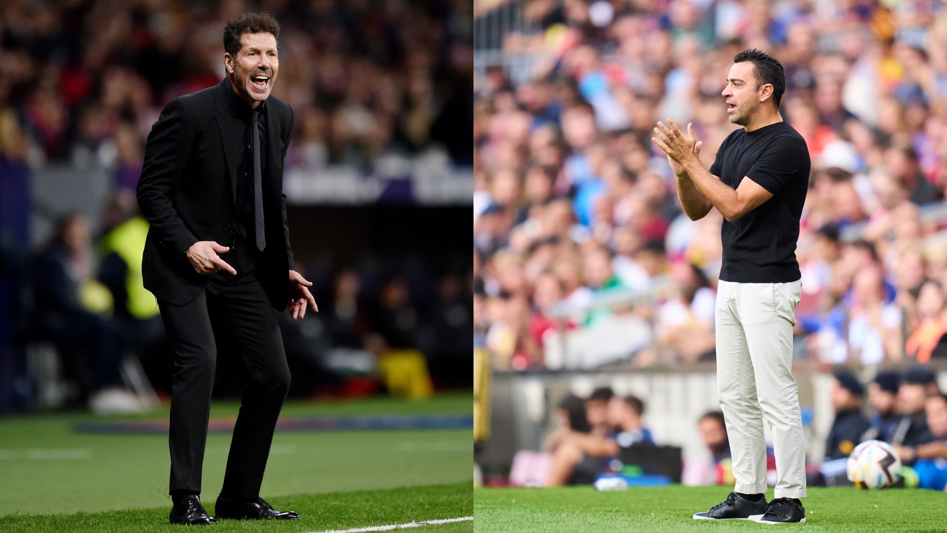 Diego Simeone Xavi Hernandez Barcelona Atletico Madrid GFX 