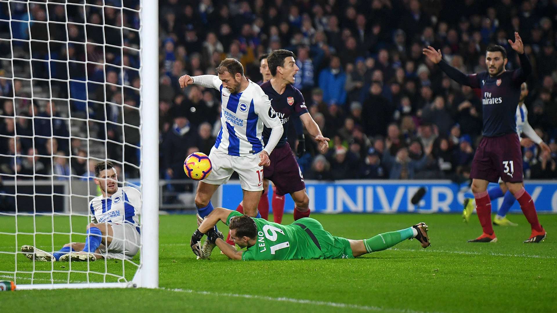 Bernd Leno Arsenal Brighton Hove Albion Premier League 2019