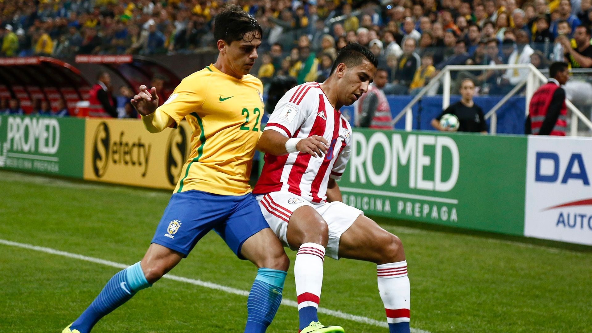 Fagner Brasil Paraguai Eliminatorias 2018 28032017