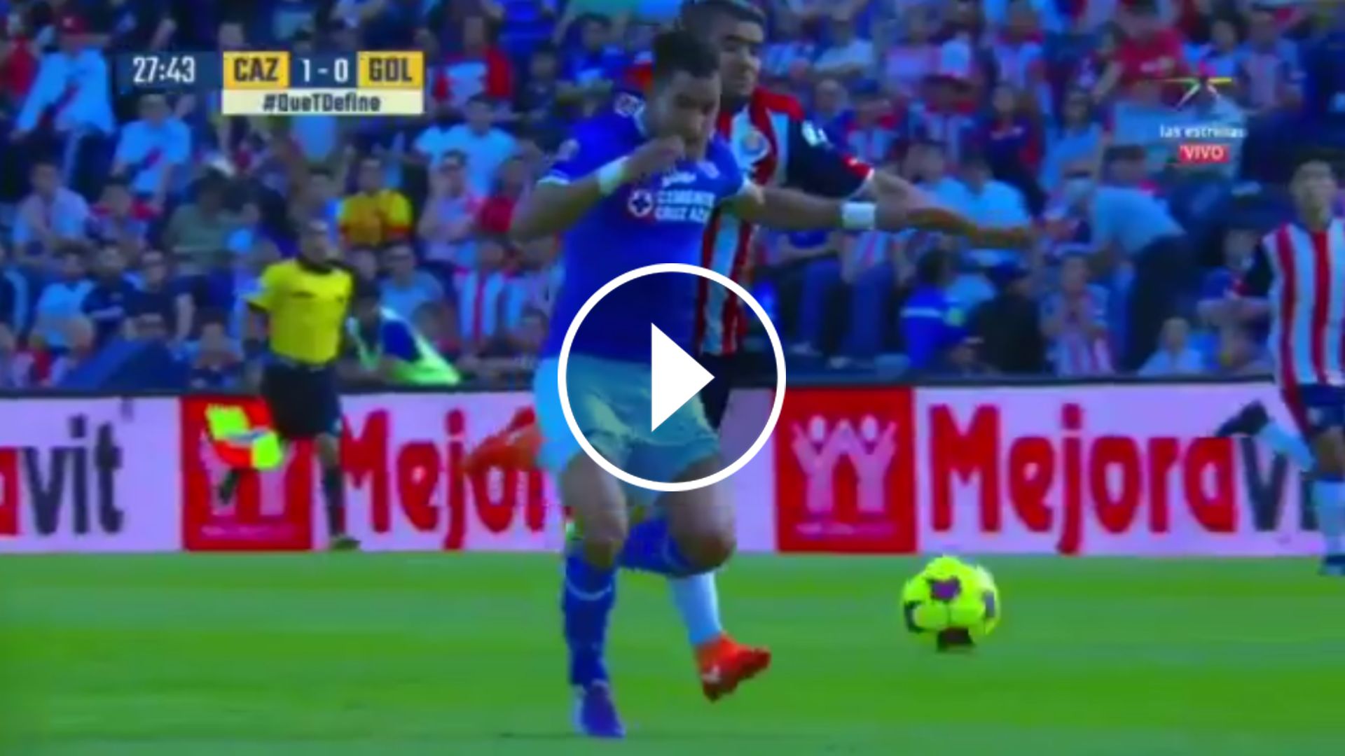 Miguel Ponce Expulsion Chivas Cruz Azul