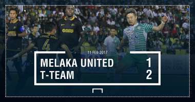 Result, Super League, Melaka United, T-Team