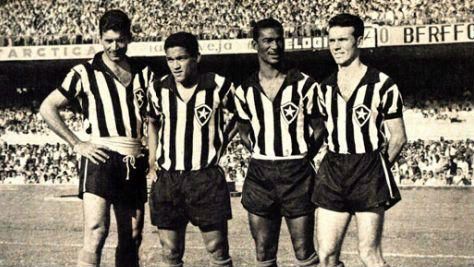 Nilton Santos, Garrincha, Didi, Zagallo Botafogo 1962 13072016