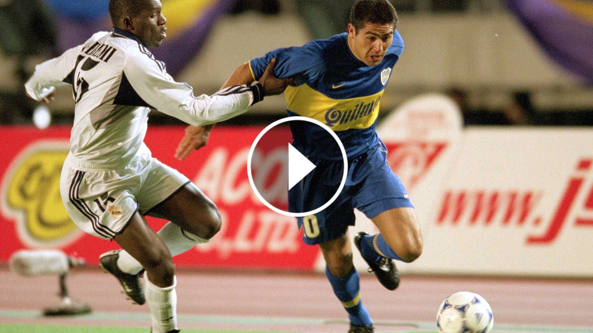 Riquelme Boca Real Madrid 2000 play