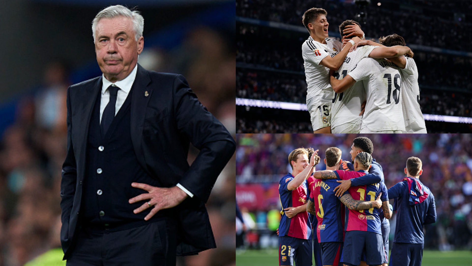 'Anything can happen' - Carlo Ancelotti urges Real Madrid players not to give up on La Liga title after late turnaround against Mallorca puts pressure on Barcelona | Goal.com UK