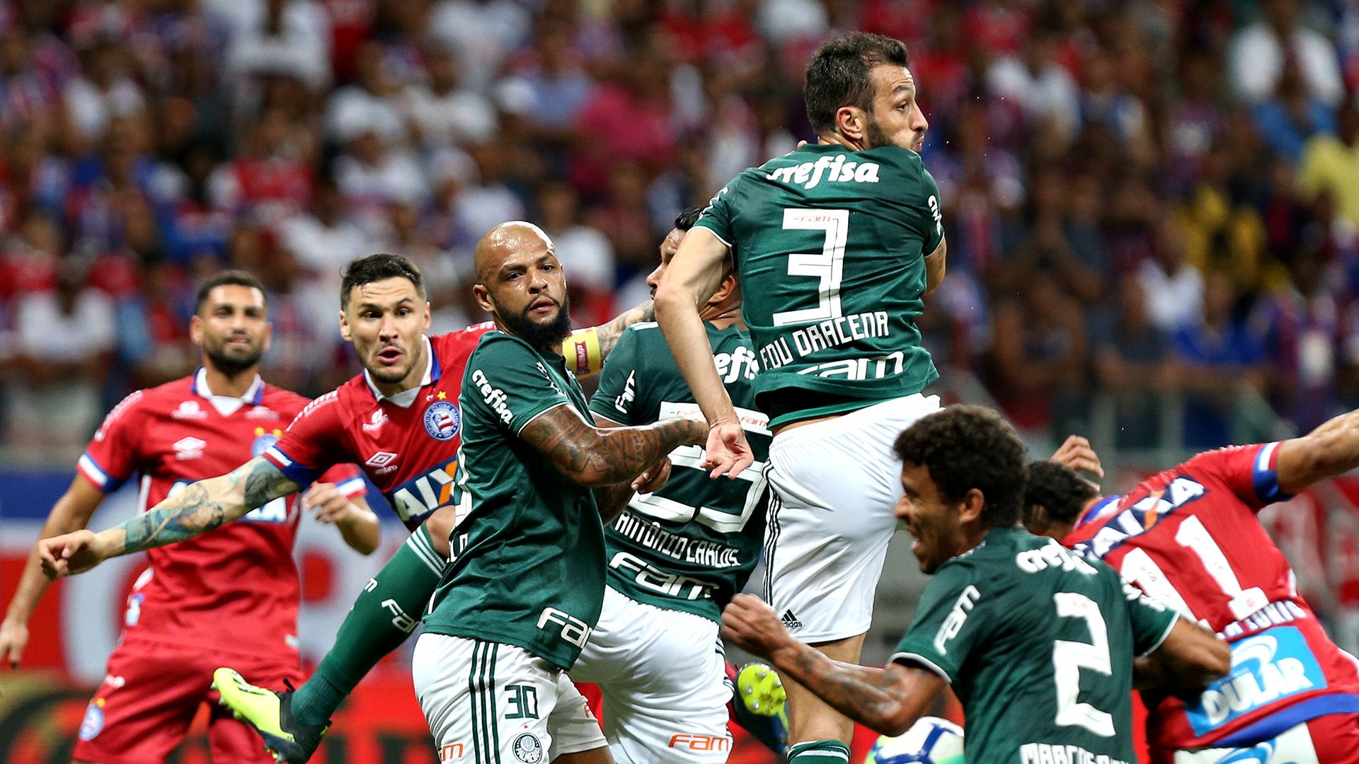 Felipe Melo Edu Dracena Bahia Palmeiras Copa do Brasil 02082018