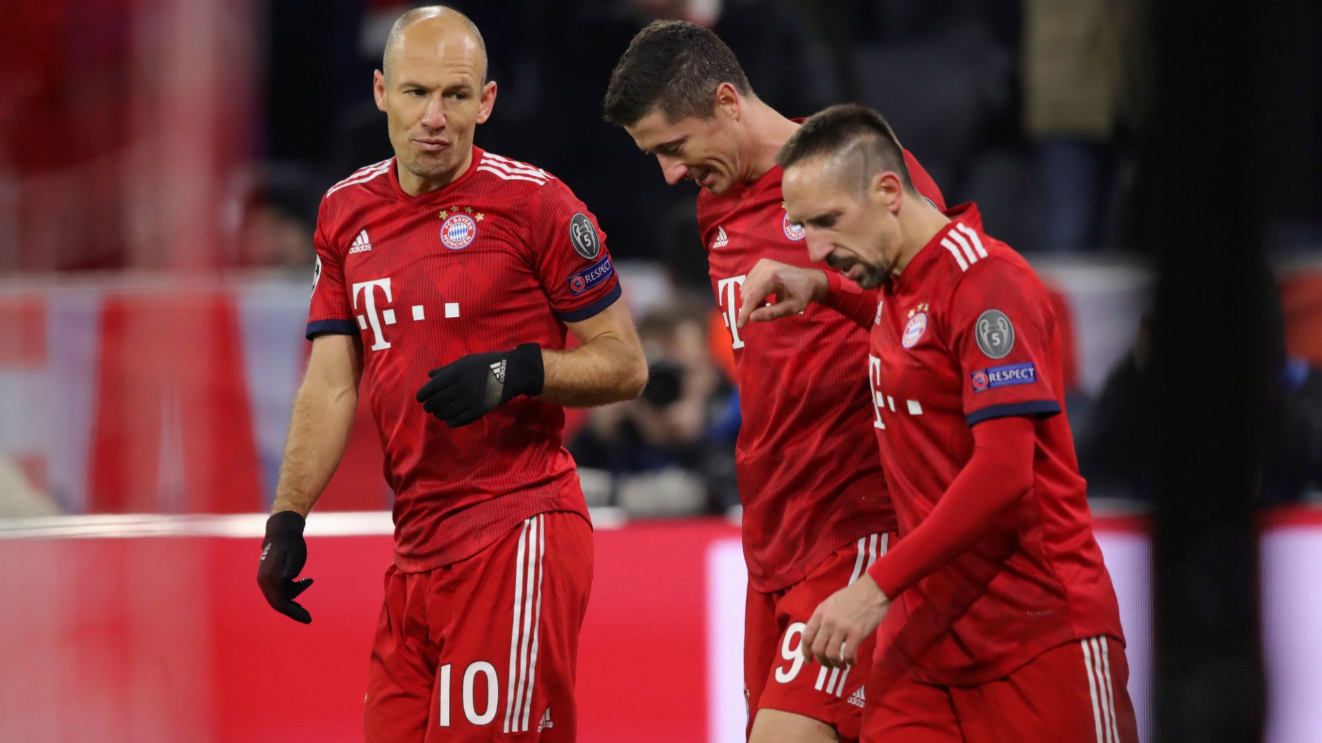 Arjen Robben Franck Ribery Robert Lewandowski Bayern Munchen 2018
