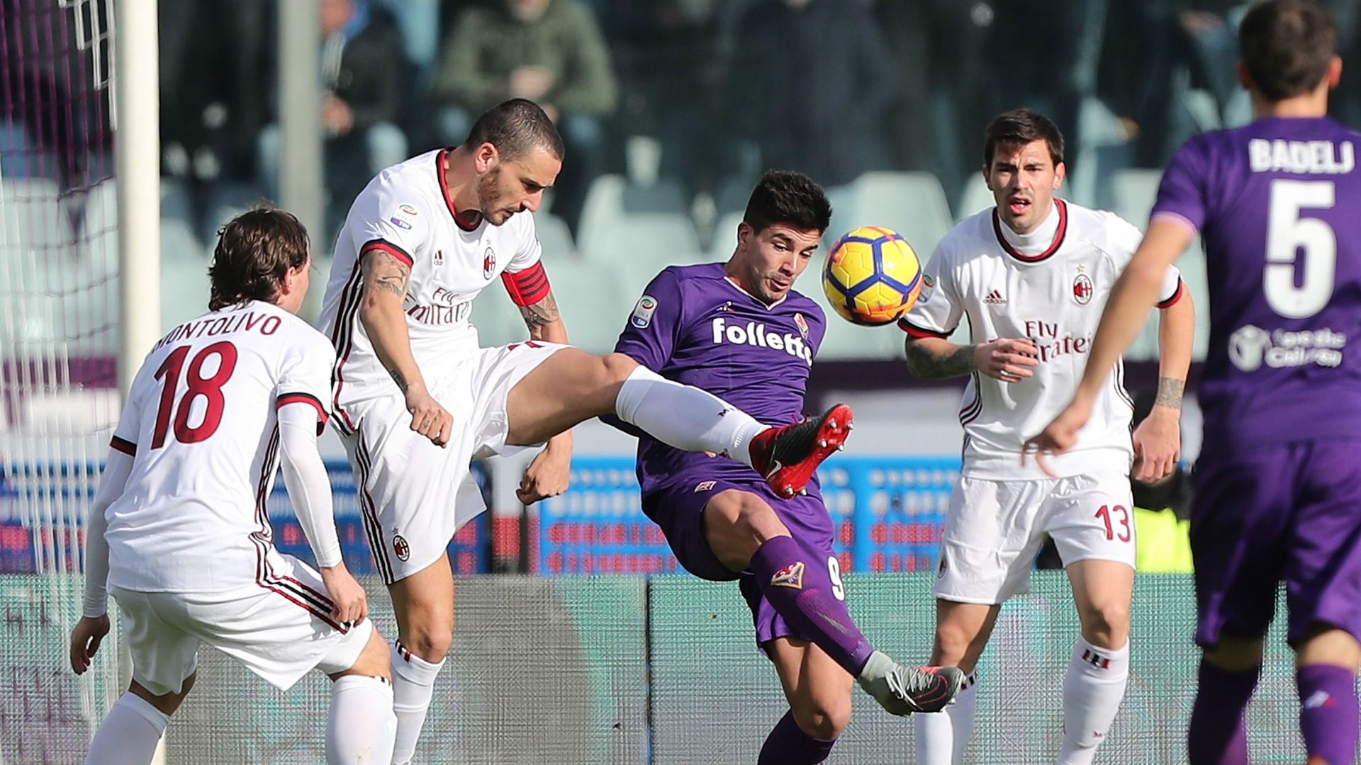 Leonardo Bonucci Giovanni Simeone Fiorentina Milan Serie A