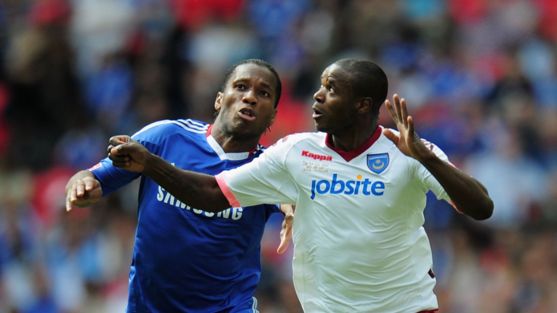 Aaron Mokoena and Didier Drogba