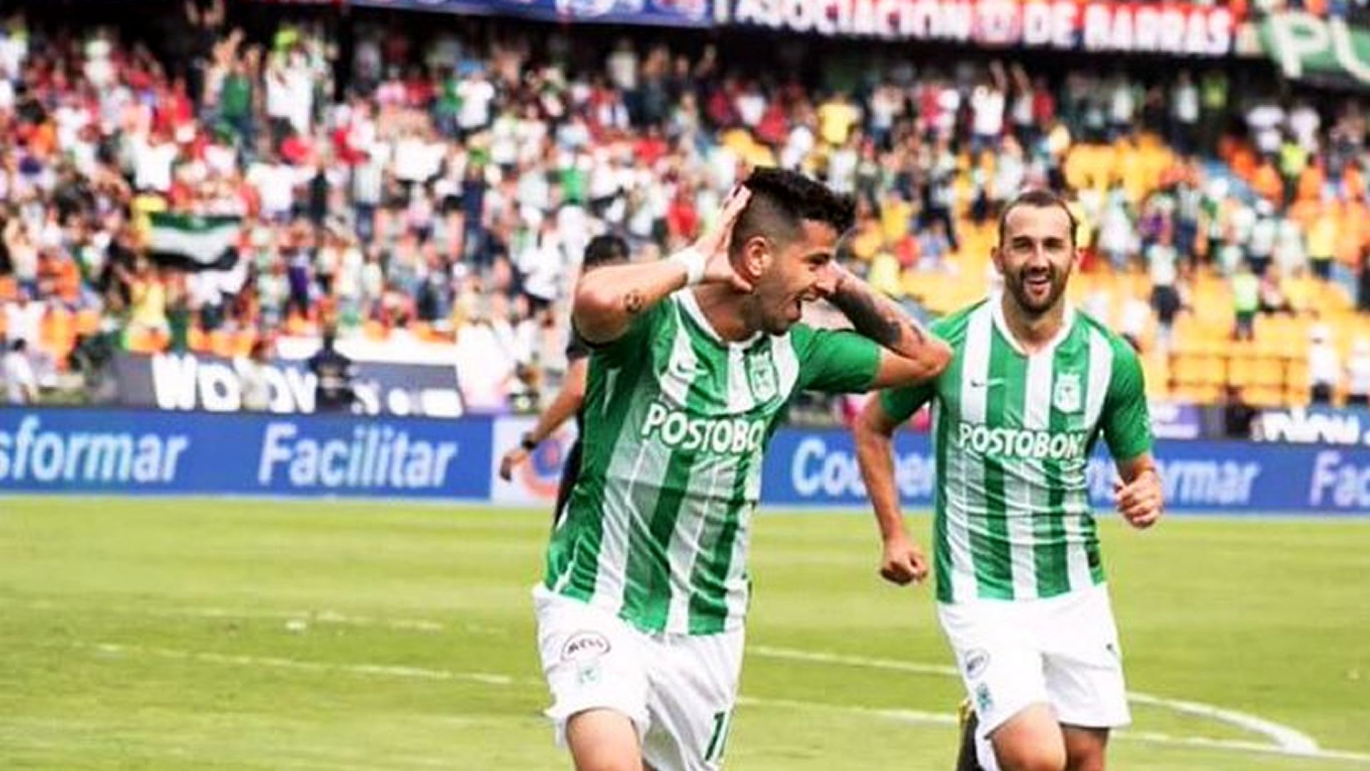 Pablo Ceppelini Hernán Barcos Atlético Nacional 2019