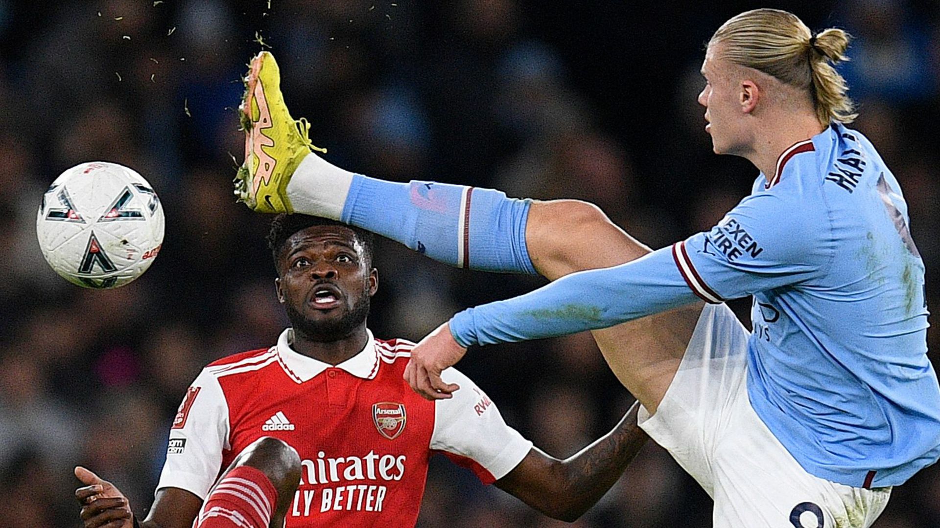 Erling Haaland Man City Arsenal 2022-23