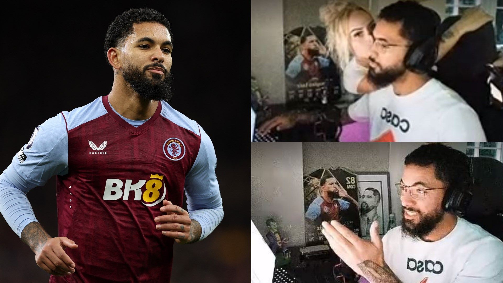 Awkward! Alisha Lehmann kisses Douglas Luiz during Call of Duty gaming  session as Aston Villa women star left annoyed at boyfriend for playing for  over two hours | Goal.com US