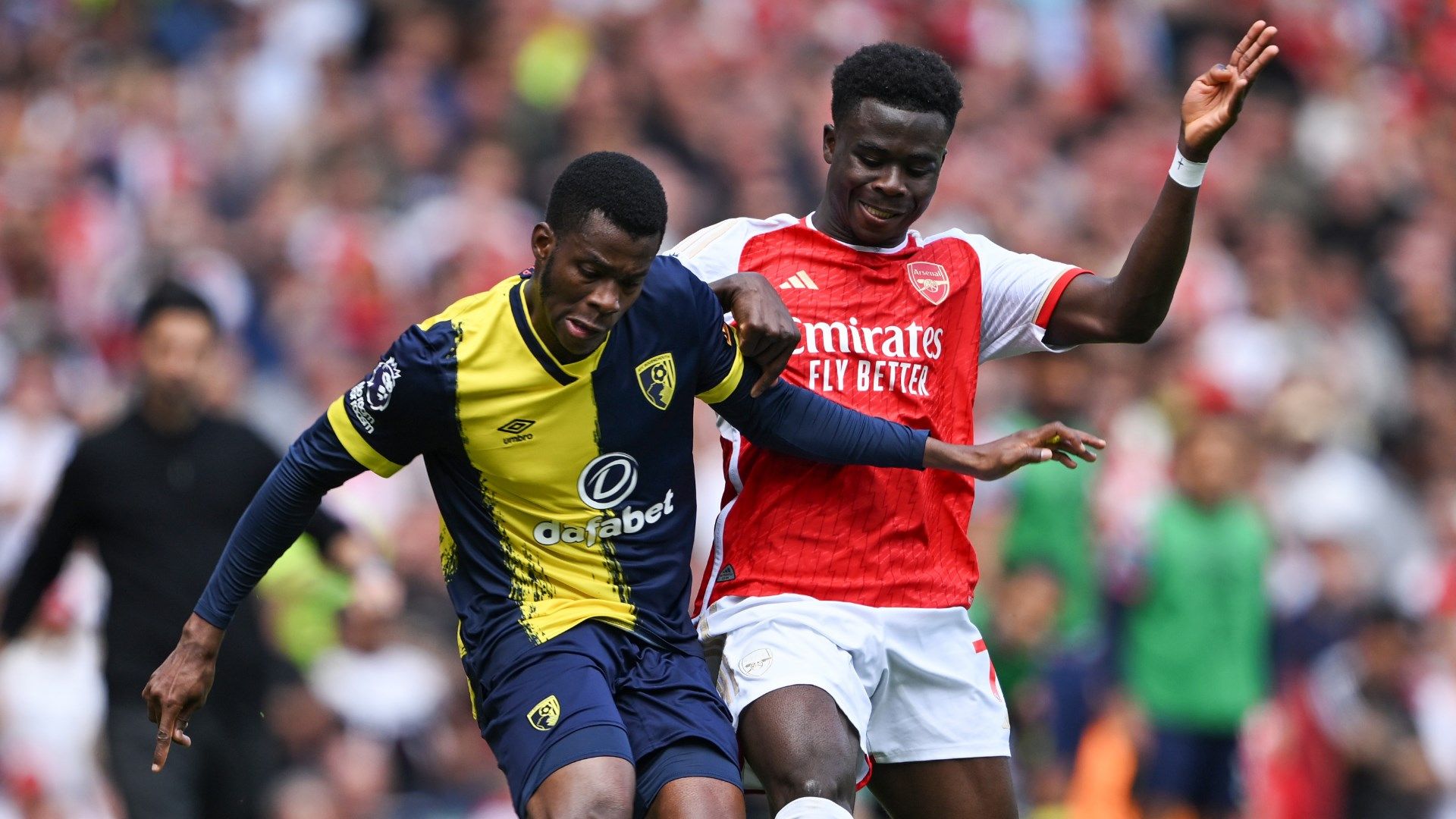 Dango Ouattara Bukayo Saka Bournemouth Arsenal 2023-24