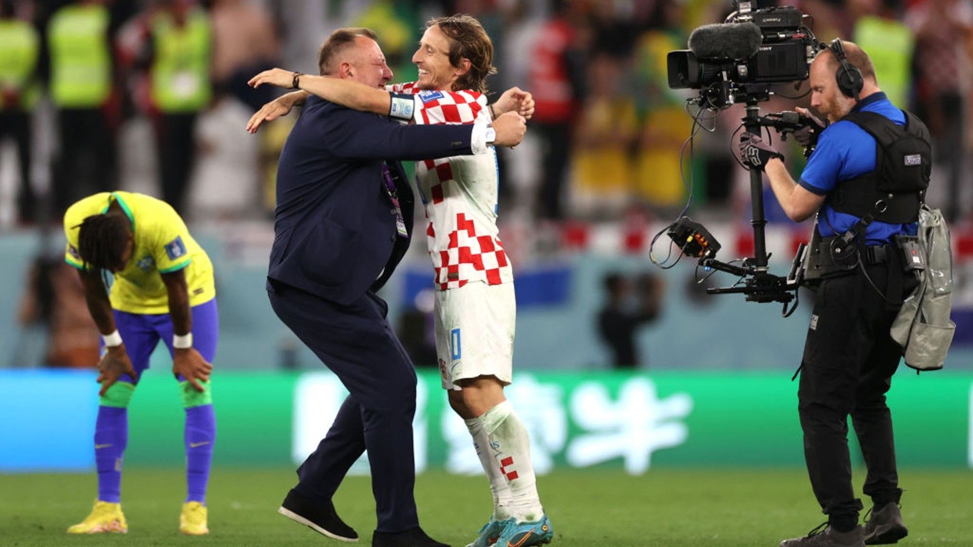 Luka Modric celebrates. 