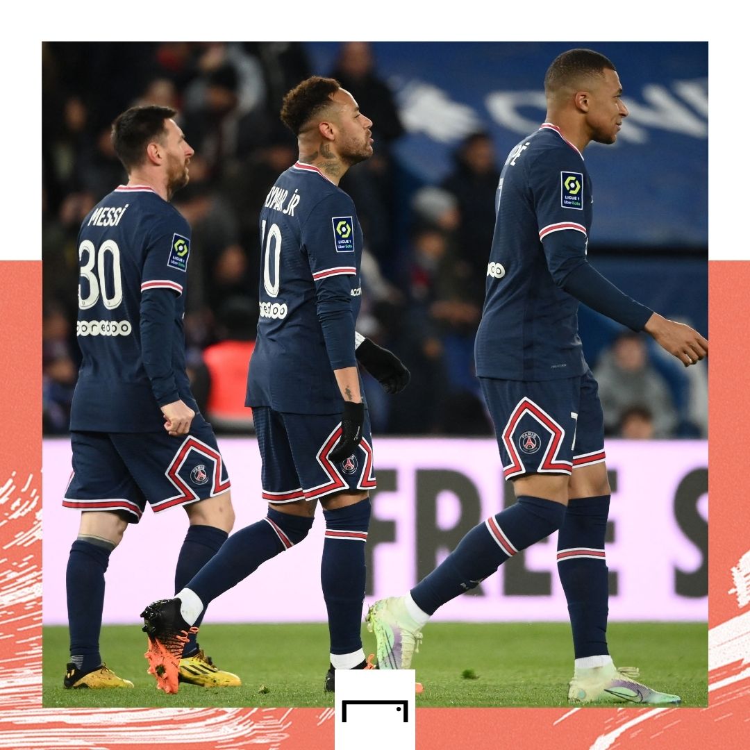 Messi Neymar Mbappe PSG GFX