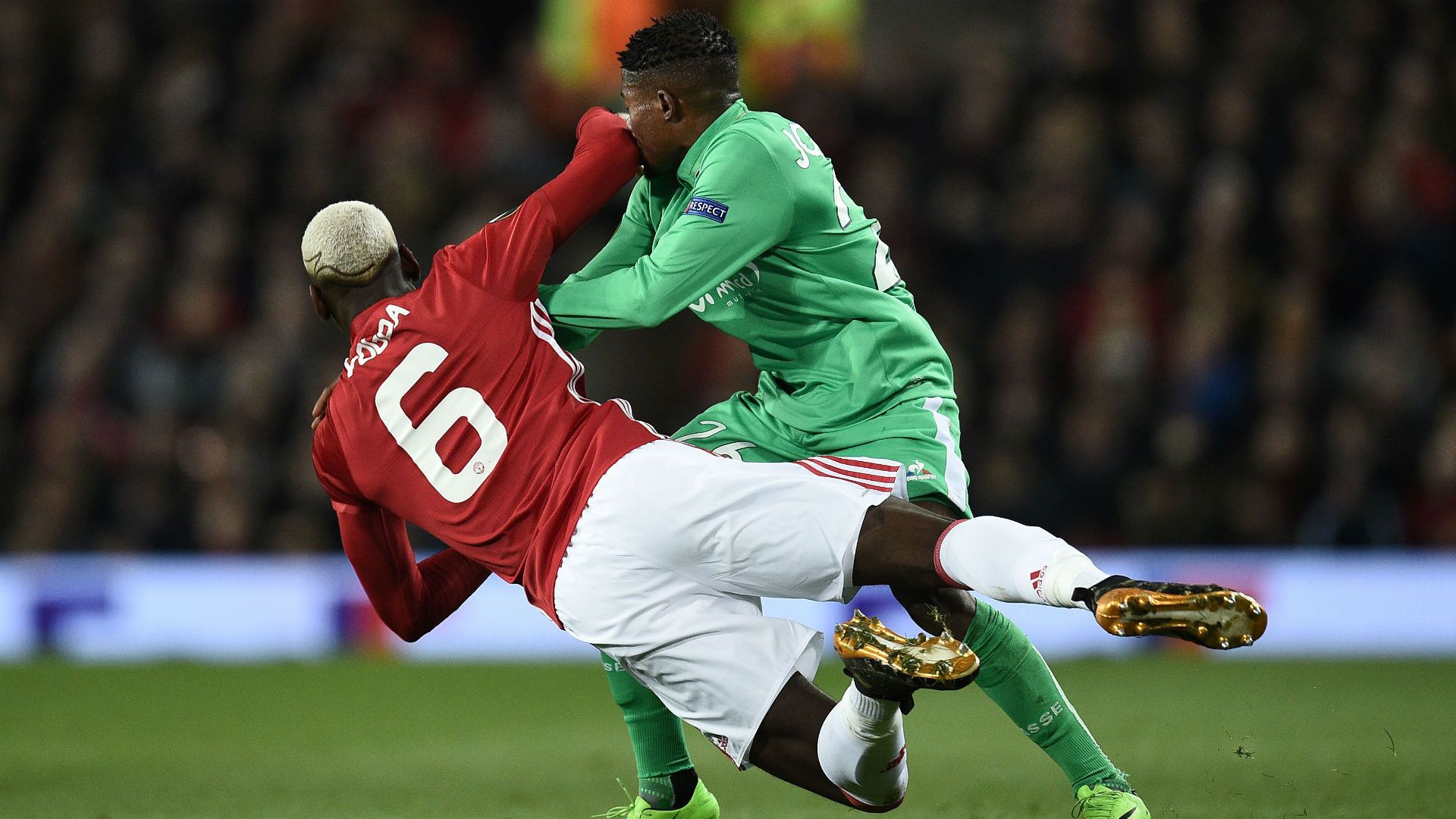 Paul Pogba Manchester United foul dive