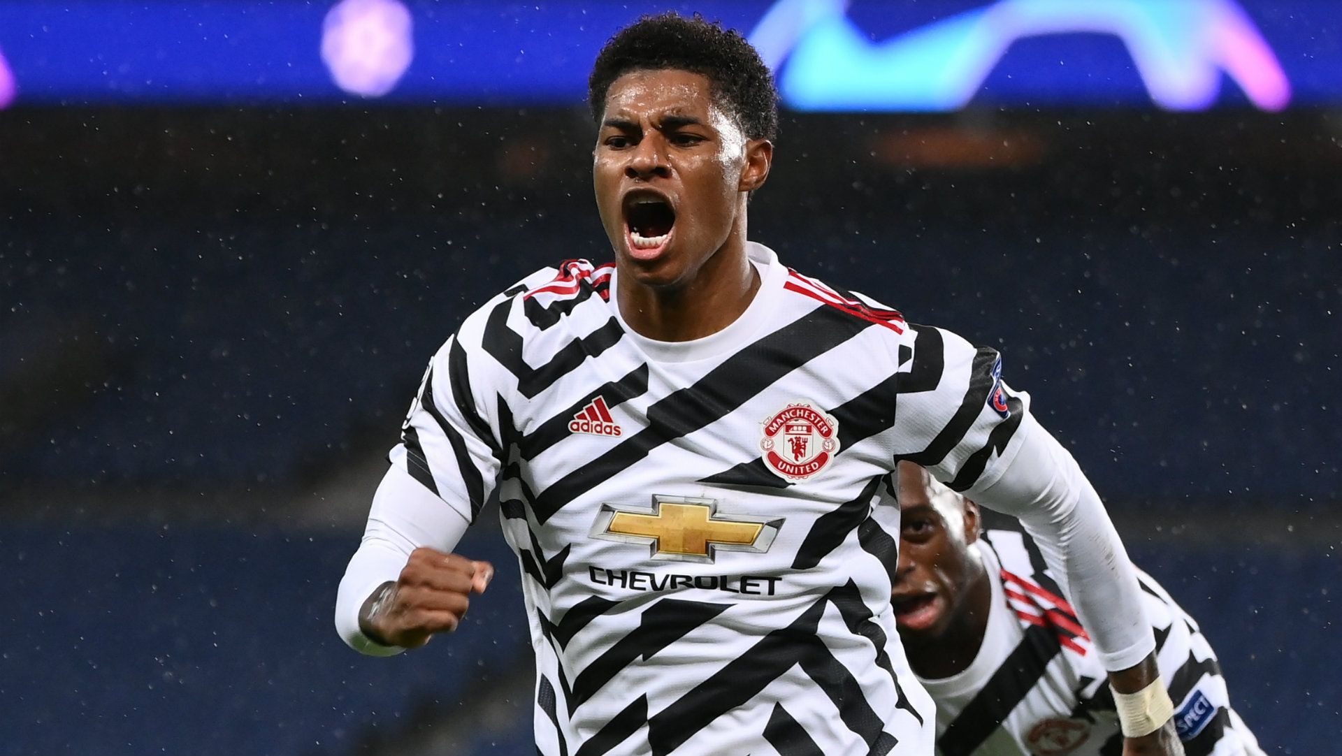 Marcus Rashford PSG vs Man Utd Champions League 2020-21