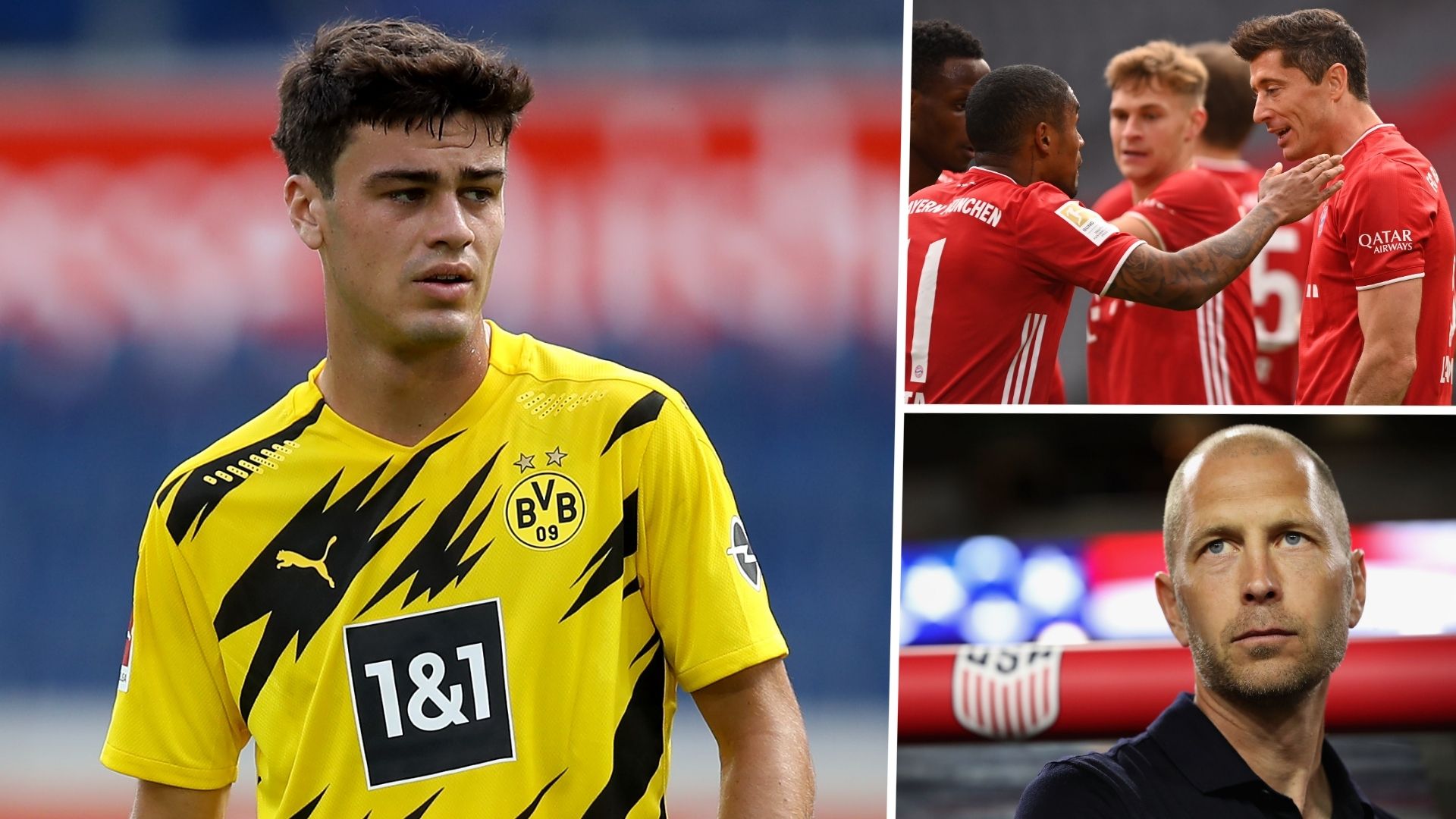 Gio Reyna Robert Lewandowski Dortmund Berhalter Bayern Munich USMNT