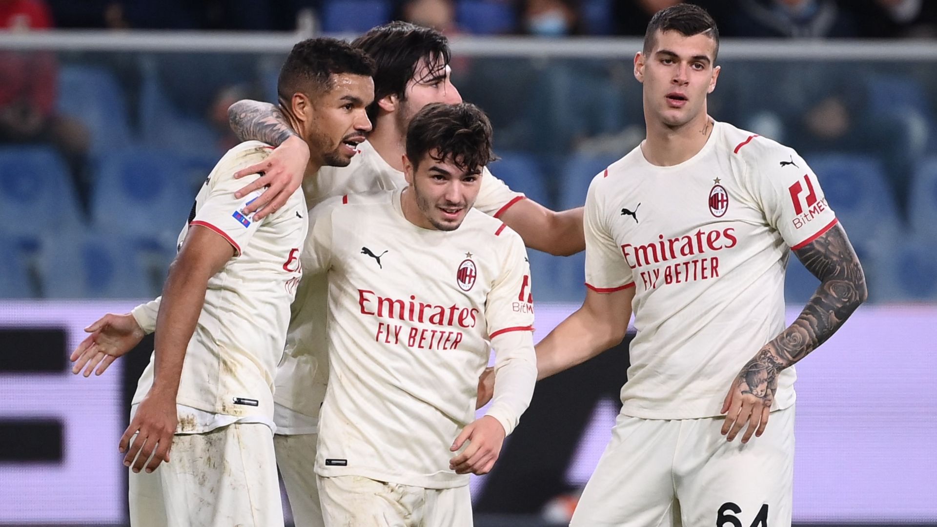 Messias Genoa Milan celebrating Serie A