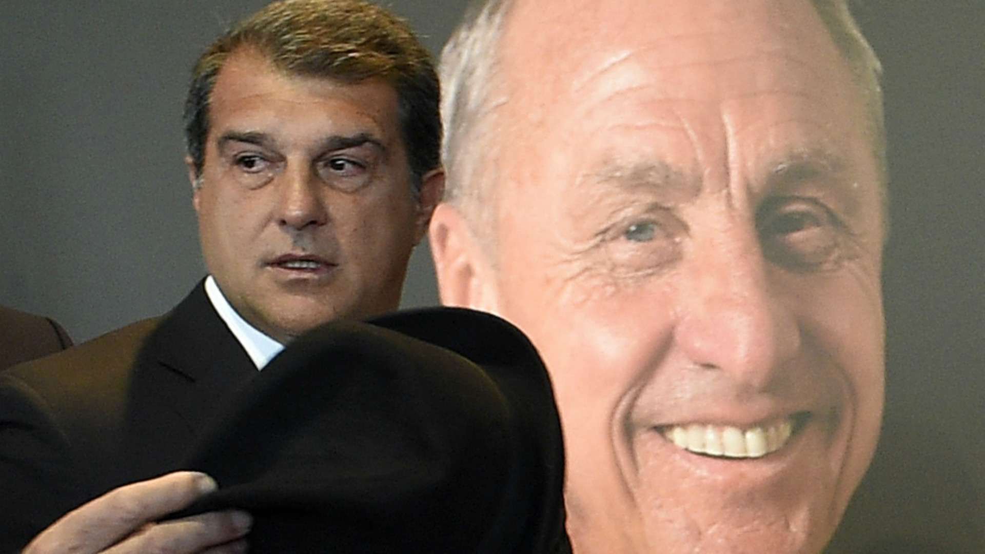 Joan Laporta in the Goodbye to Johan Cruyff at Camp Nou