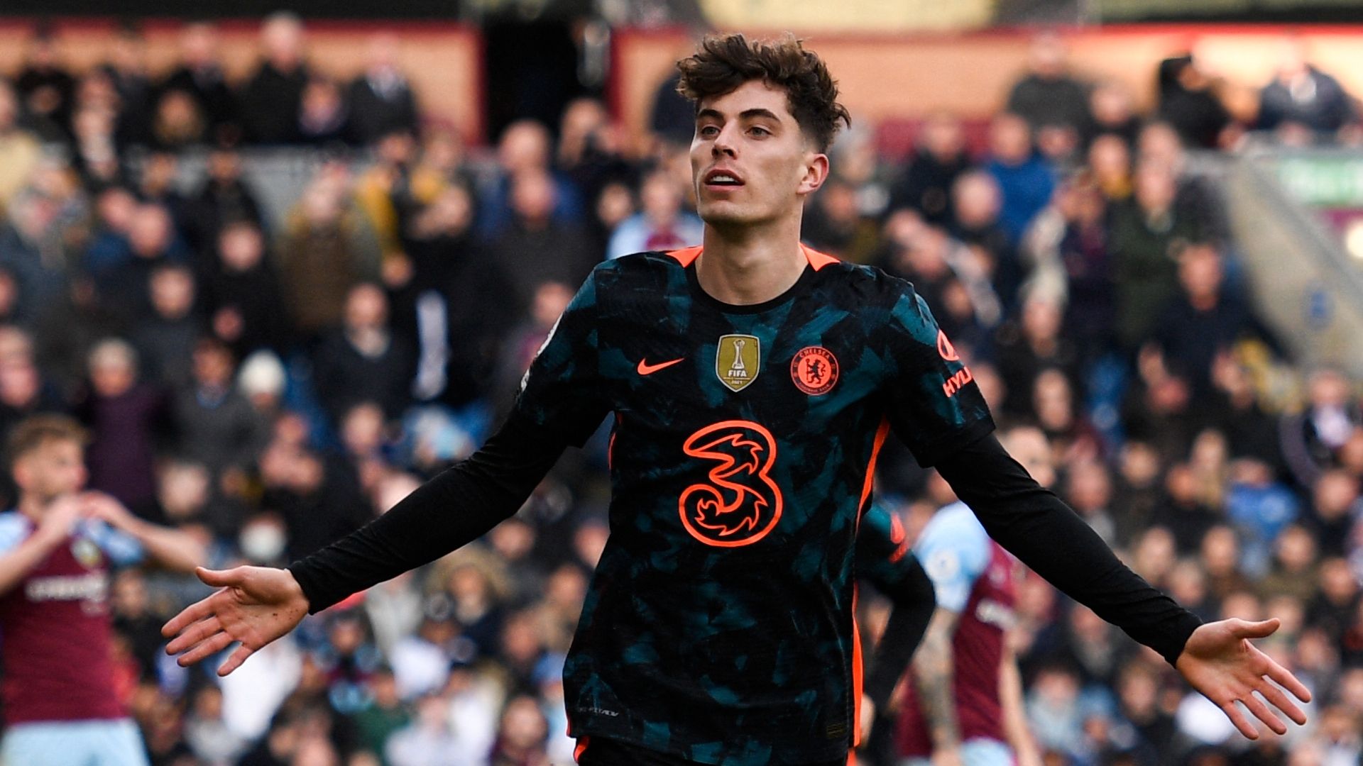 Kai Havertz Chelsea Burnley 2021-22.