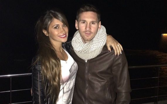 Lionel Messi - Antonella Rocuzzo 02262014