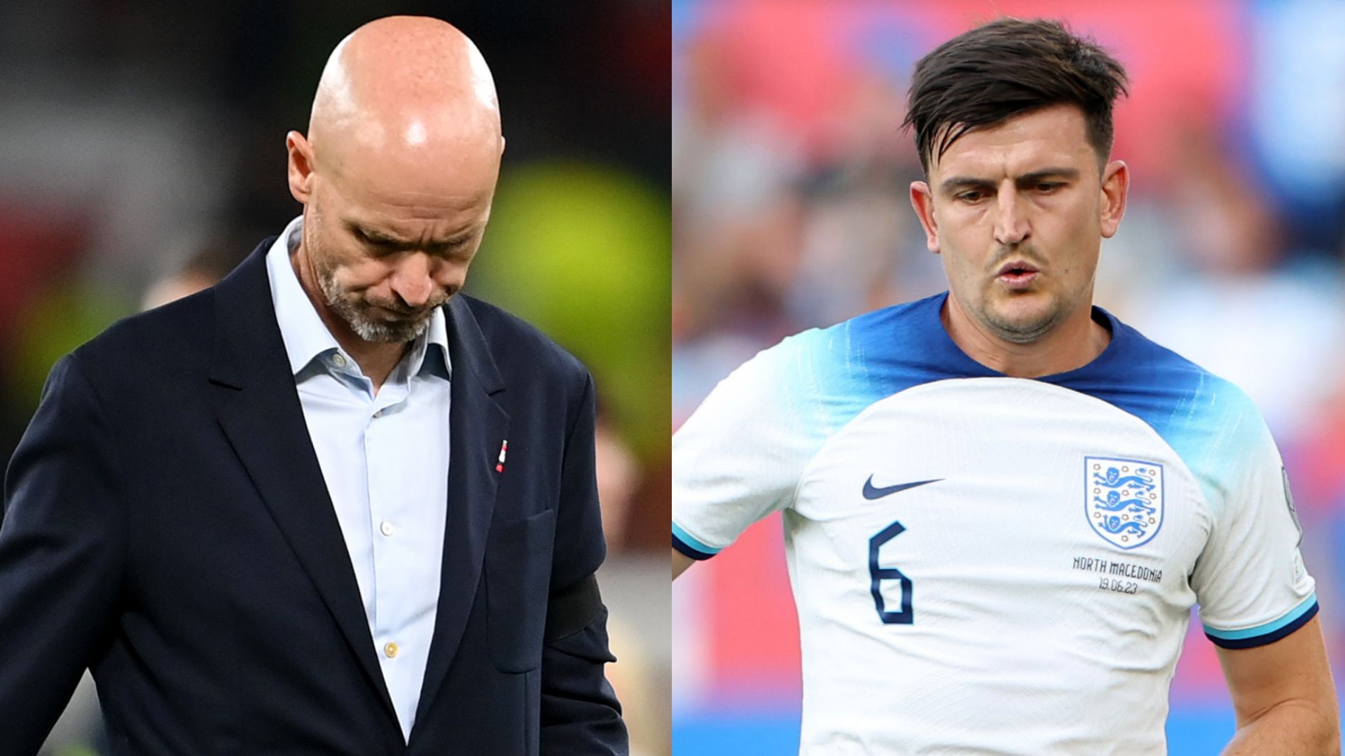 Erik ten Hag Harry Maguire Man Utd split 